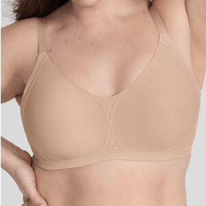 HONEYLOVE Silhouette Bra 2X‎ 42C/D Beige Comfortable Everyday